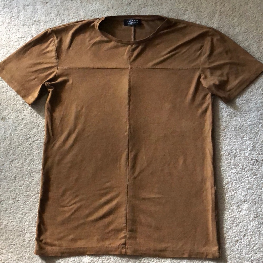 Zara Suede T-Shirt